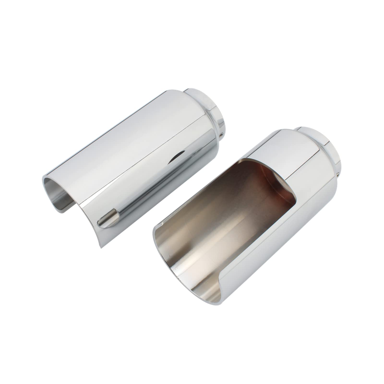 Amazon | FINMOKAL 個クローム フォーク カバー セット ハーレー